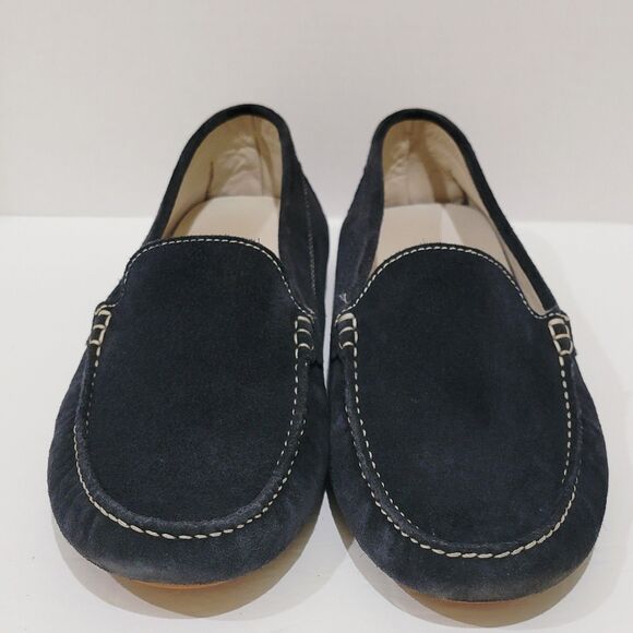 Michael Pasinkoff Mens Sz 42 Navy Blue Suede Driving Shoes Loafers Made in Italy main image 12